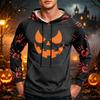 Men's Loose Fit Printed Hoodie with Pocket and Drawstring Casual Sweatshirt for Everyday Wear