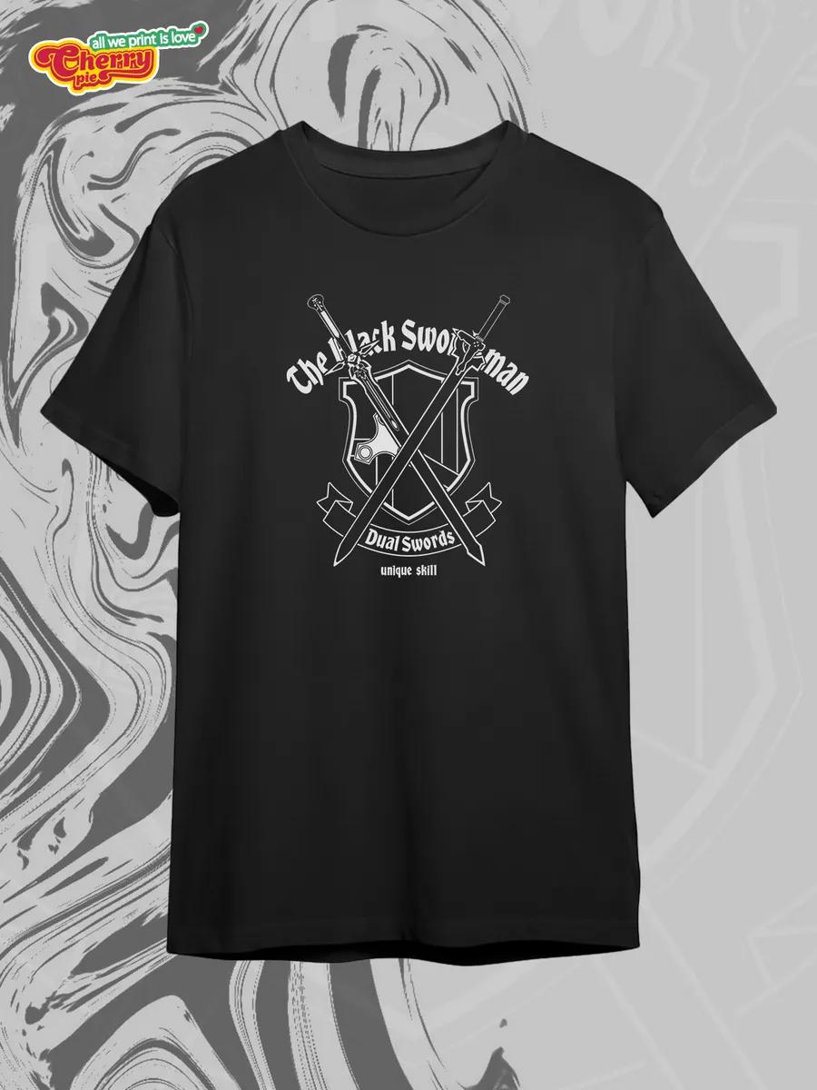 Black T-shirt with traffic light print 2XL