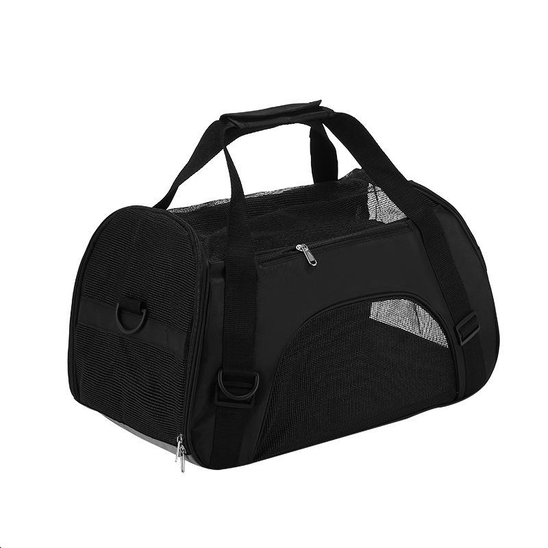 Portable Mesh Pet Carrier Bag Foldable Dog Cat Travel Handbag Breathable Small Animal Carrier For Outdoor Trips And Daily Use