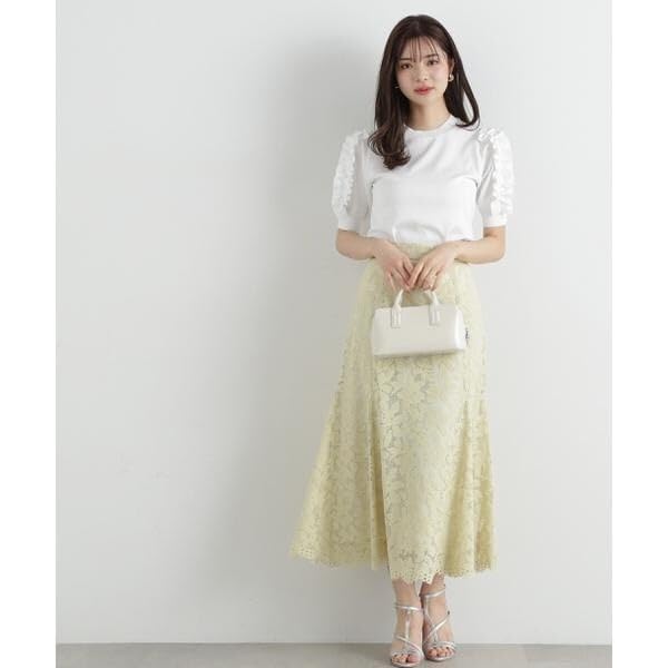 Proportion Body Dressing Ruffle Sleeve Knit Blue Women's Sweater,