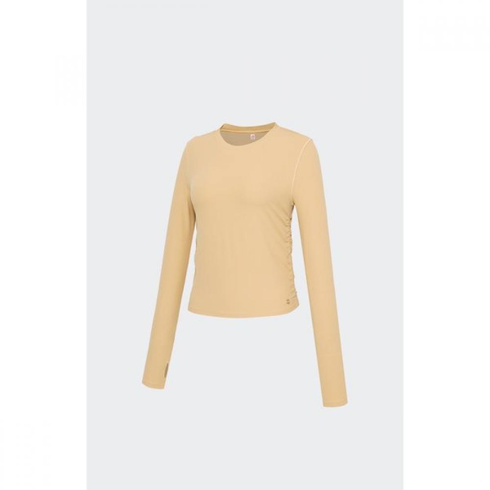 HuiT 23fw Ribbed Shirring T shirT hTwTl3l22T