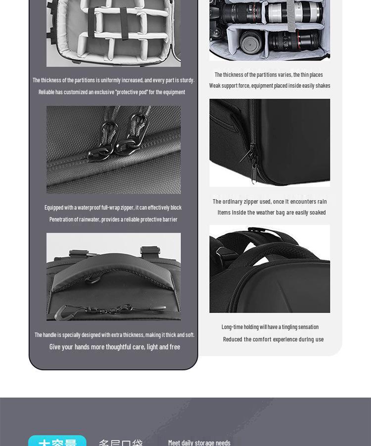 Rucsac impermeabil anti-coliziune EVA pentru cameră foto dronă de fotografie