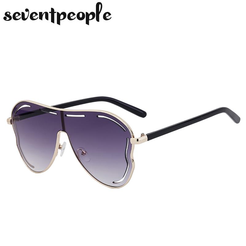 Oversized Square Shield Sunglasses Women Big Frame  Luxury Brand Butterfly One-Piece Sun Glasses For Ladies Eyewear UV400