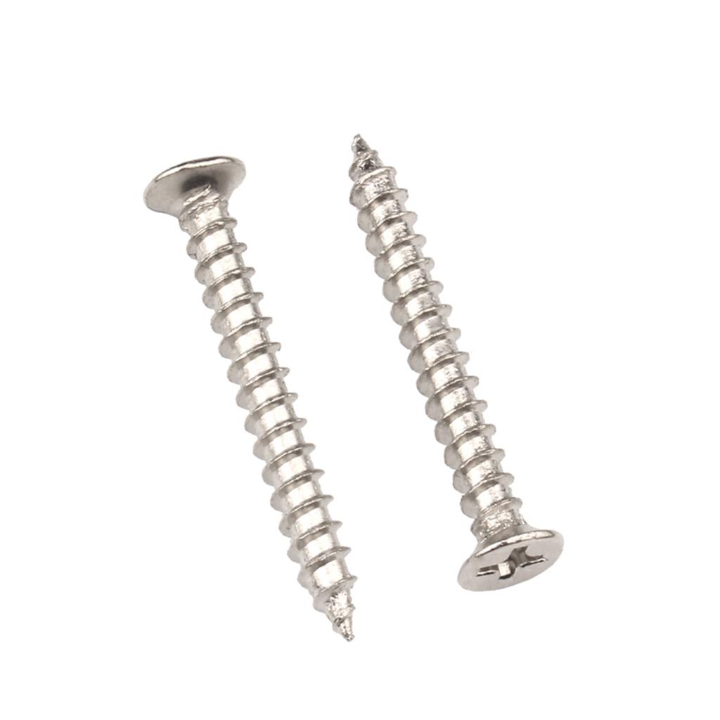 800Pcs M2 Self Tapping Screw for Cross Countersunk for Head Wood Screw Set 304 Stainless Steel Phillips Flat for Head Sc
