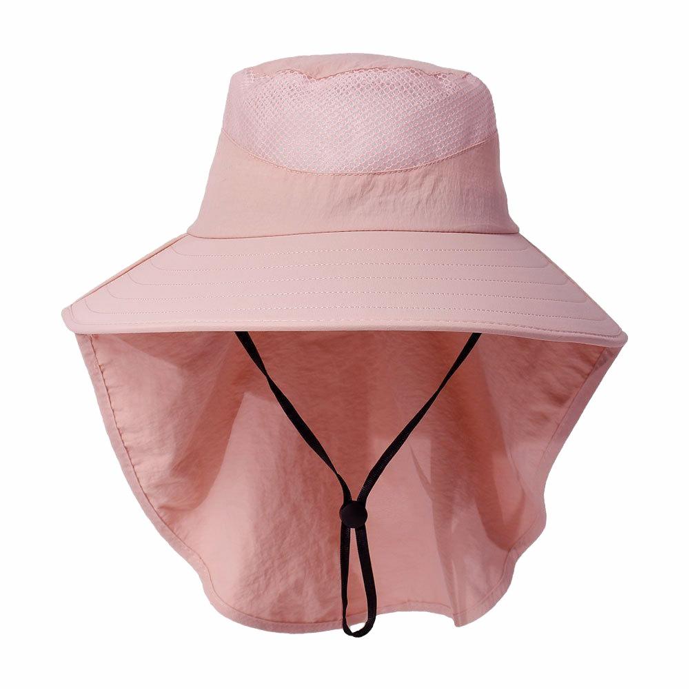Sun Hats For Men Women Summer Foldable Outdoor Fishing Hat Breathable Wide Brim Bucket Hats With Neck Flap