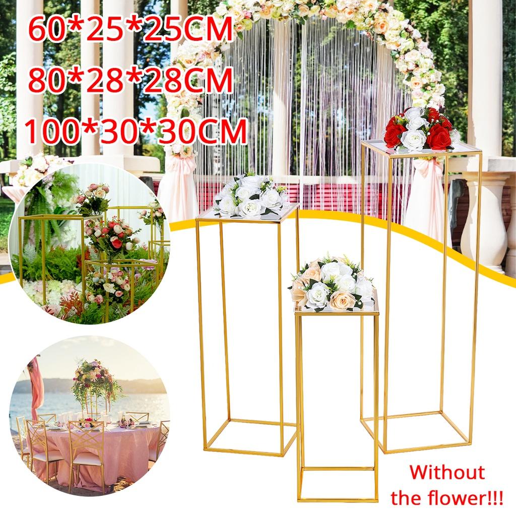 New Shiny Metal Iron Rectangle Square Frame Backdrop Gold Wedding Arch Gold-Plated Geometric Flower Stand Home Decoration Gold