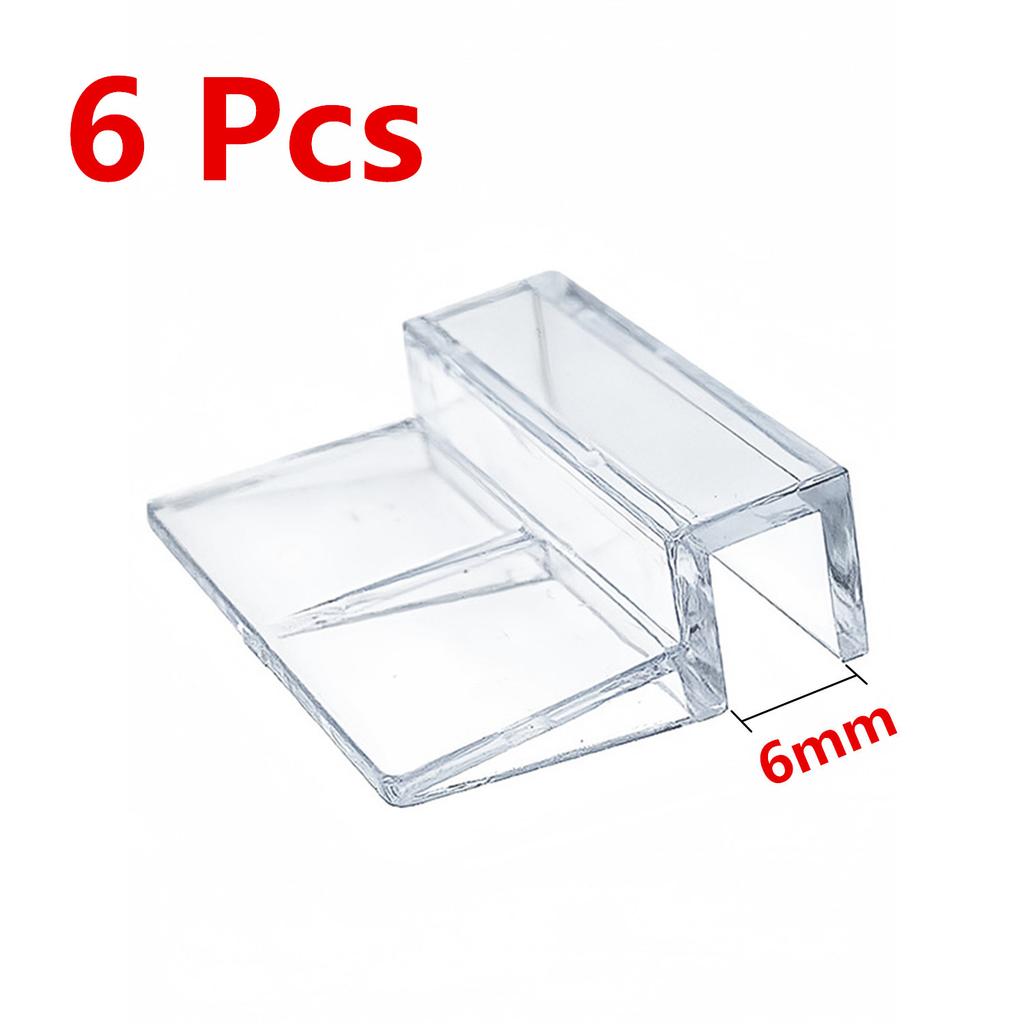 5/6/8/10/12mm Aquarium Acrylic Clips Glass Cover Support Holders Transparent Fish Tank Cover Plate Bracket Aquarium Accessories