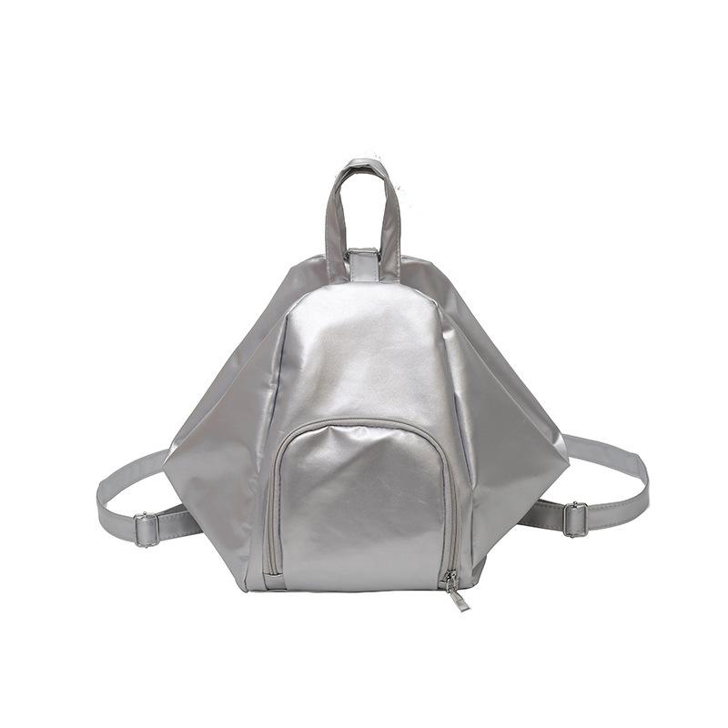 College Student Backpack 2025 Daily Commuter Business Solid Color Junior High School Student School Bag One Shoulder Crossbody Backpack