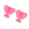 2 Stück Fondant Silikonform Lebensmittelecht Sicher Geruchlos Weich DIY Kuchen Dekorationsform für Bastelprojekte
