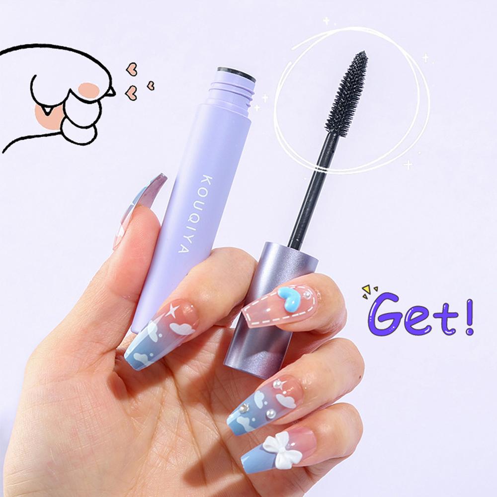 5D Silk Fiber Mascara Lash Black Mascara Voděodolná řasenka, která se nerozmazává, Prodlužování řas Husté prodloužení řas Kosmetika