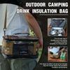 Oxford Camping Storage Bag Picnic Camping Organizer Bag Heavy Duty Crossbody Bag for Outdoor Hiking Camping Cookware Travel Car