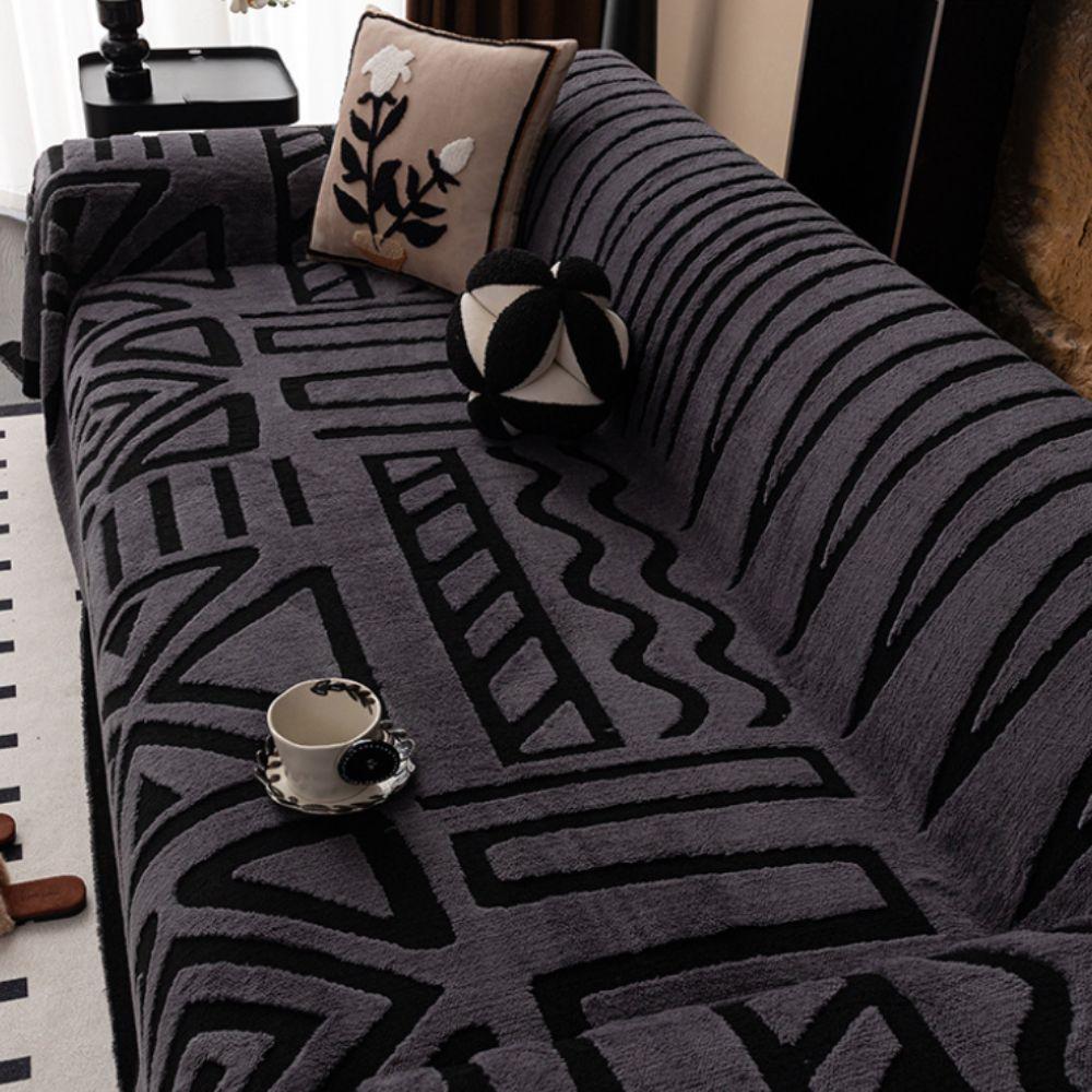 Anti-slip Bohemian Style Sofa Protector Geometric Pattern Couch Cover Luxury Sofa Cover  Apartment