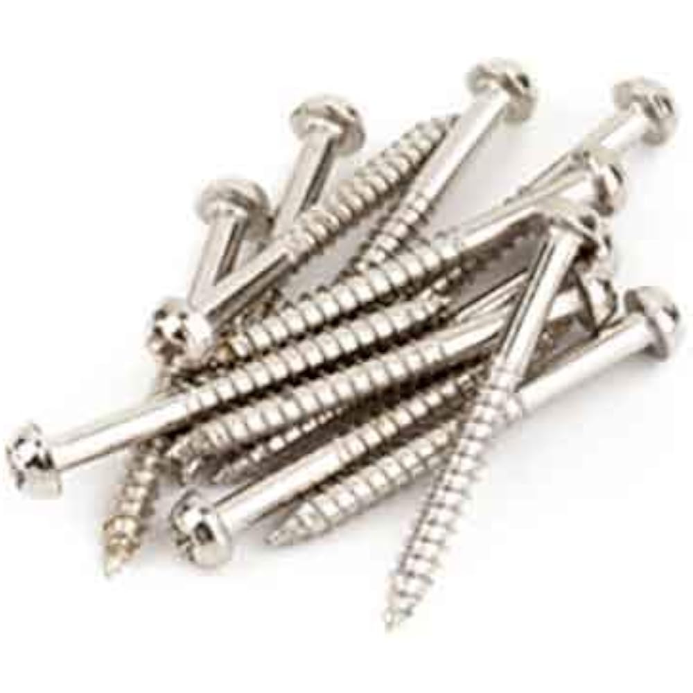 Fender Parts Pure Vintage Jazzmaster®/Telecaster® Pickup Mounting Screws, Nickel (12)
