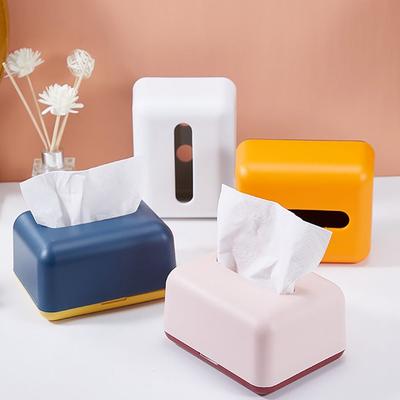 Plastikowe Pudełko na Chusteczki Samochodowe Pudełko na Chusteczki Dekoracja Salonu Domowego Sypialnia Kuchnia Biurko Nordycki Duży Pojemnik do Przechowywania Uchwyt na Serwetki