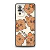 Cartoon Capybara Phone Case For Xiaomi Redmi Note 14 13 5G 10 11 12 Pro Plus 4G 14C 13C 12C 10C Black Cover