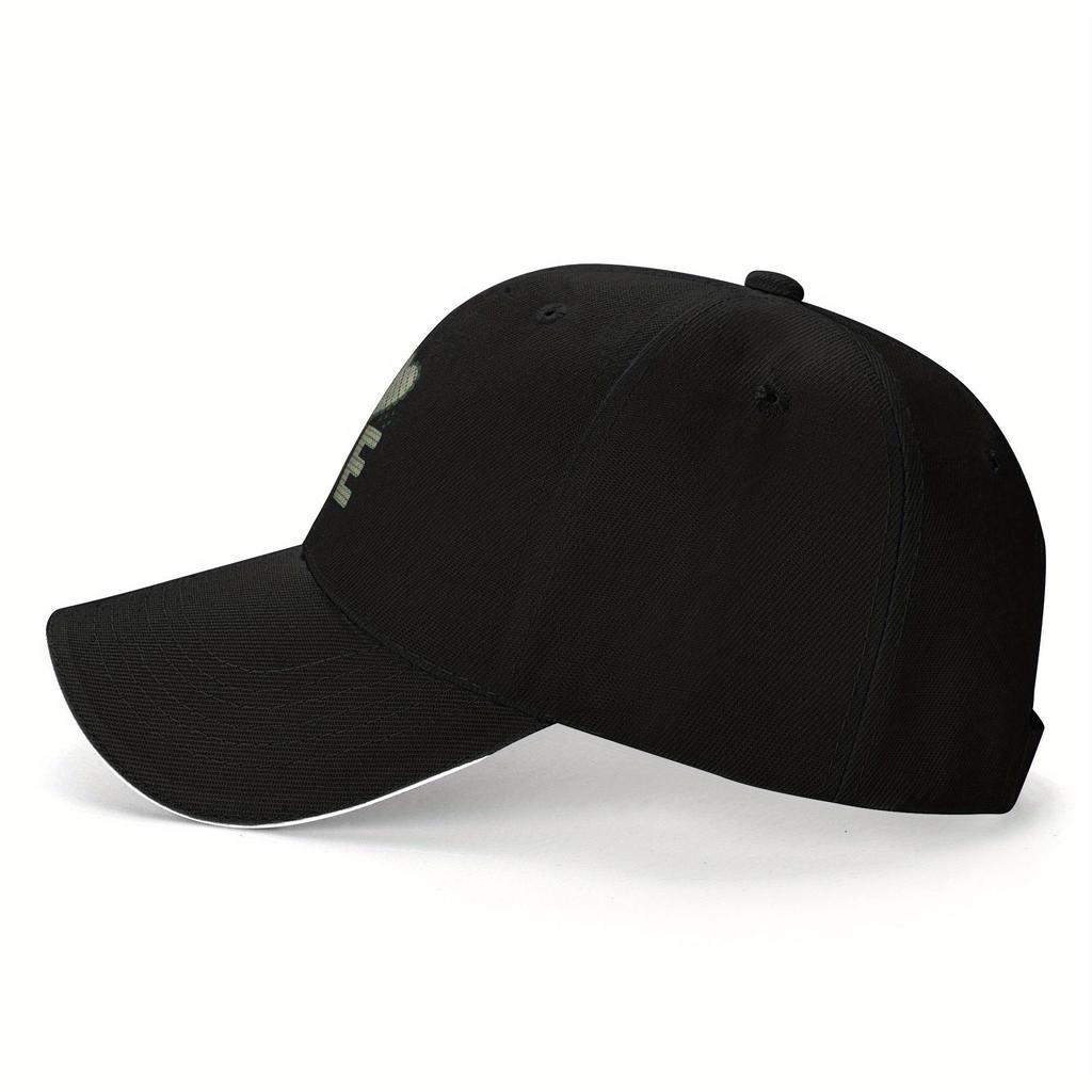 Love St Patrick Day Heart Print Baseball Cap Polyester Casual Adjustable Adult Hat
