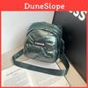 Fashion Letter Minimalist Womens Cotton Crossbody Bag With Zipper Closure For Daily Casual Use