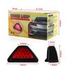 Car Triangle Brake Stop Light LED Universal Lamp Warning DRL Red 12 Rear Tail Light Auto Signal Rear Tail Stop Brake Light