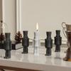 1Pcs Soldier Candle Plaster Cement King Figurine Wax Product Casting Tool For Diy 3D Nutcracker Ornament Silicone Mold