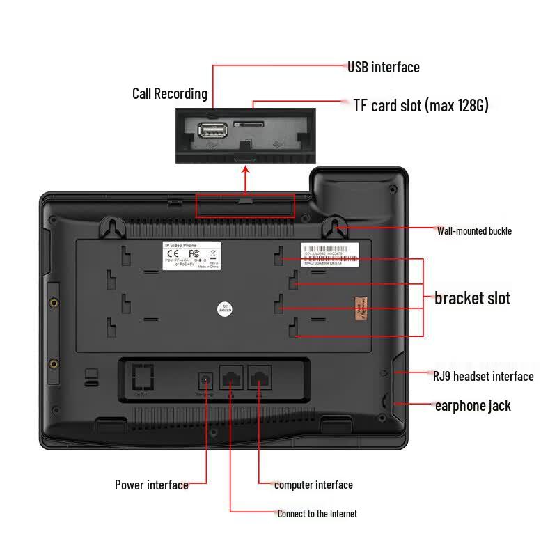 Guowei GW61V 7-inch Android Gigabit VoIP Phone (CN version)