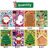 Elk Snowman Make-a-face Stickers Christmas Tree Santa Claus Stickers  Phone Decor