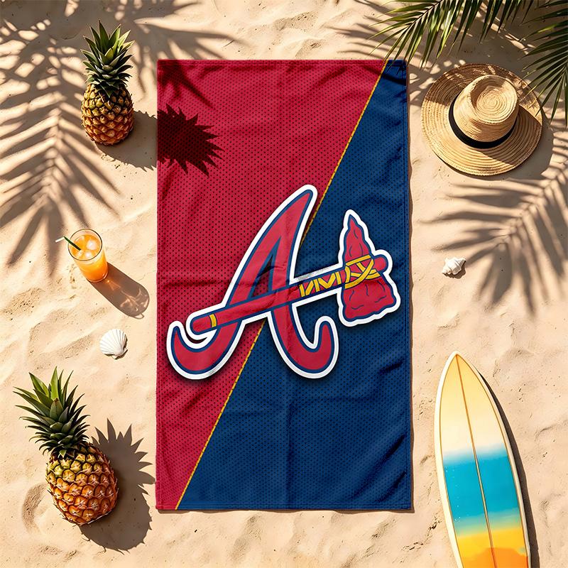 Atlanta Braves (5) Theme Beach Towel Sand Resistant Soft And Comfortable Suitable For The Pool Camping Yoga And Diving A Travel