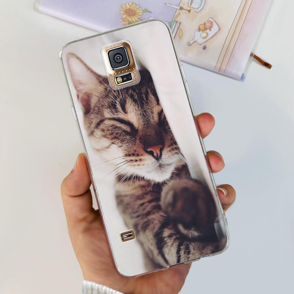 For Samsung Galaxy S5 Case G900F G900I G900M G900A G900T Cute Painted Cover Soft TPU Phone Case For Samsung S5 S 5 GalaxyS5 Bags