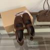 Retro Mary Jane Shoes 2025 New Korean Temperament Elegant Suede Metal Buckle Round Head Thin Soft Sole Ballet Shoes