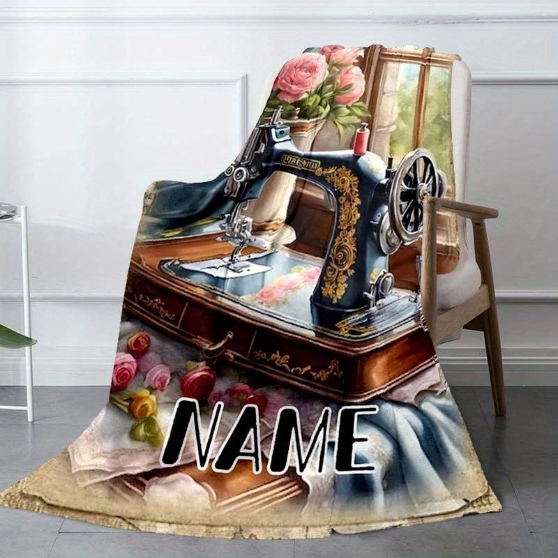 Sewing Machine Customize Your Name Blanket Warm Comfortable And Soft Blankets Are Suitable For Home Lunch Break Blanket Office Sofa Sofa Gift To