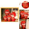 2024 Drachenjahr Glücksbringer Plüschpuppe Rot 20cm 26cm 32cm 38cm 48cm 60cm