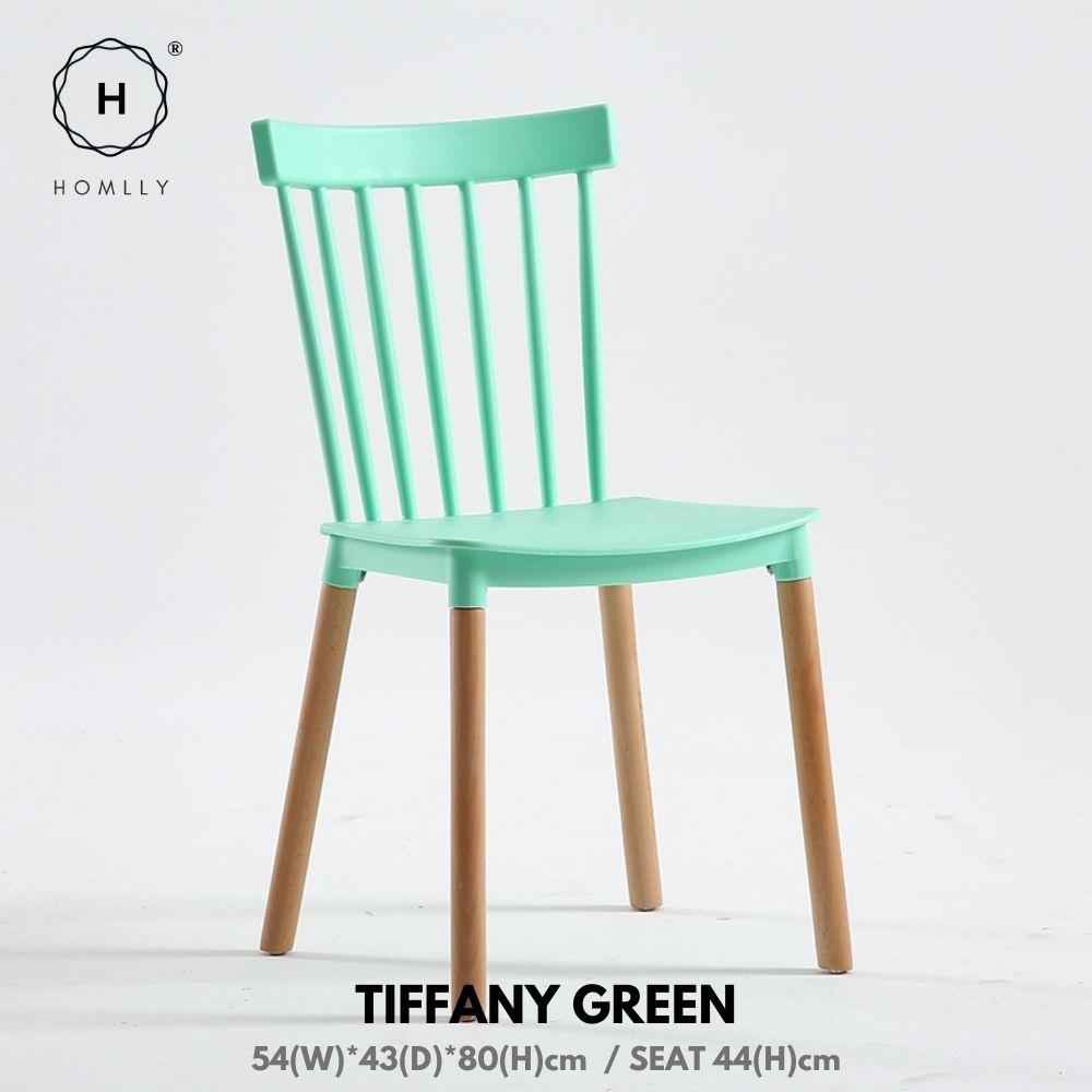 Homlly Nordic Windsor Dining Oak Leg Chair ( X2 PCS)