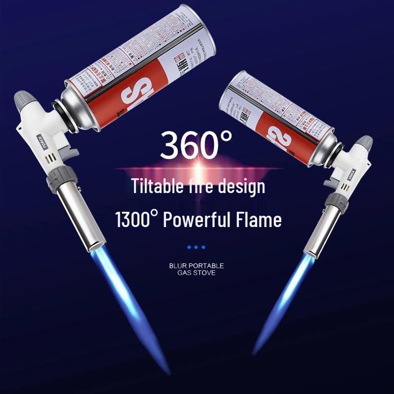 Handheld Blowtorch Flame Gun for Charcoal Lighting and Singeing Pig Hair