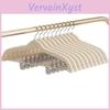 Households Velvet Nonslip Garment Hangers With Adjustable Clips For Pants And Clothes Storage