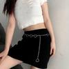 Fashion Heart Shape Pants Belt Adjustable Extended Chain Long Tassel Dress Belt Waist Chain Clothing Accessories