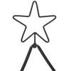Metal Christmas Tree with Stand Black 150 cm Steel