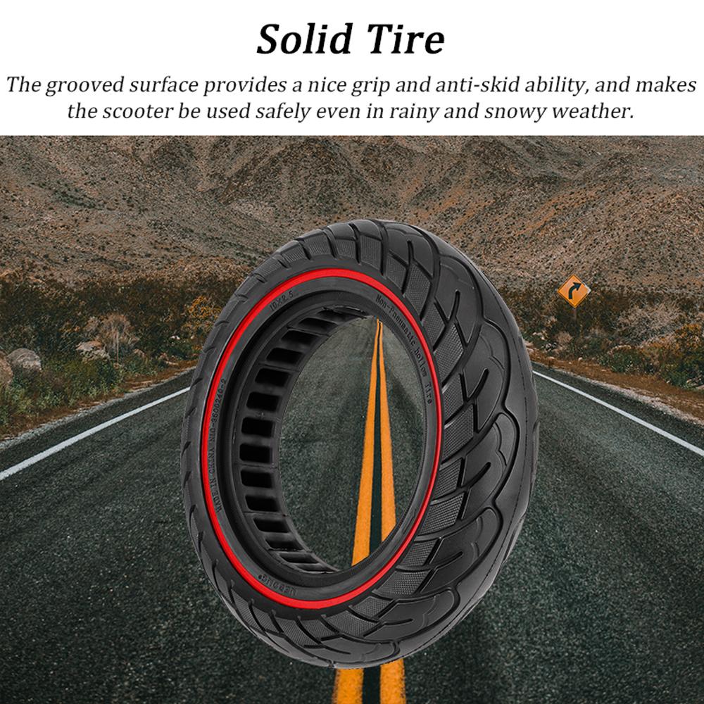 10x2.5 Inner Hollow Honeycomb Solid Tire 10 Inch Electric Scooter Explosion Proof Tubeless Tire Front Rear Tire