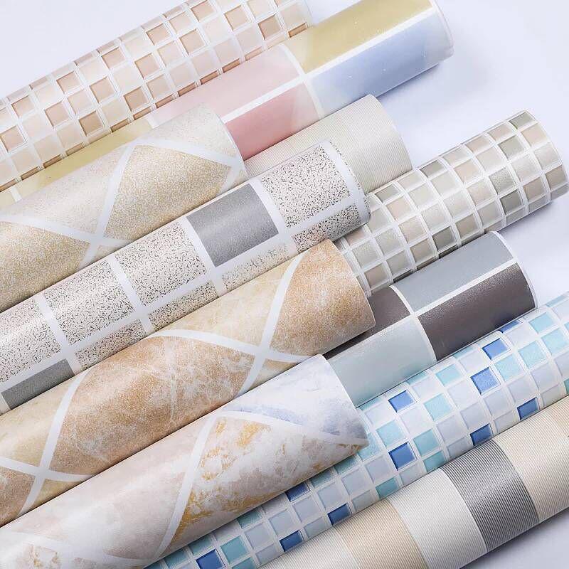 Waterproof Self-Adhesive Imitation Tile Wallpaper Sticker for Living Room, Kitchen, Bathroom