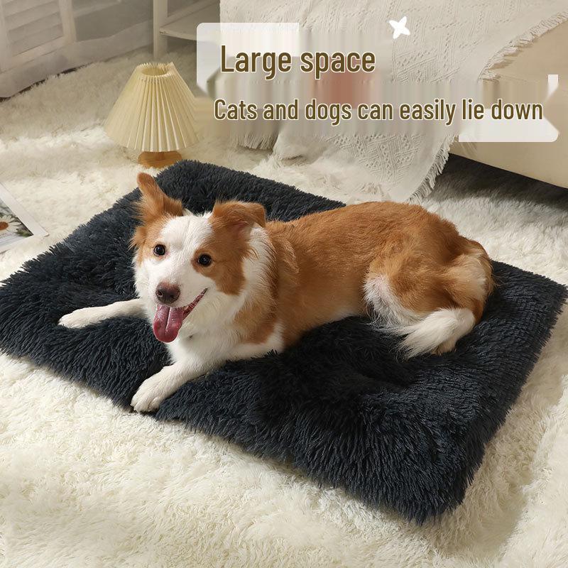 Plush Winter Pet Bed - Warm, Comfortable Cushion for Dogs & Cats