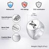 Vnox Personalized Retro Initials Signet Ring for Men, 20mm Wide Band Rings Stainless Steel Letters Custom Jewelry Gifts for Him