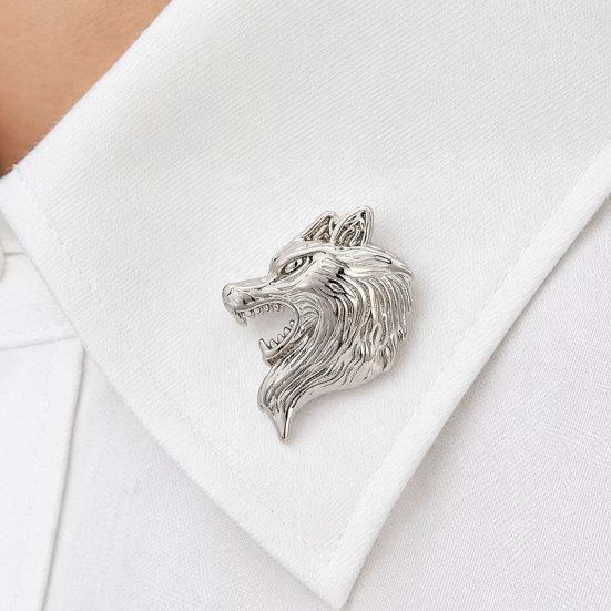 Brooch Pin, Versatile Animal-Shaped Brooch with Electroplated Surface, Lion Design Lapel Pin for Business Daily Wear