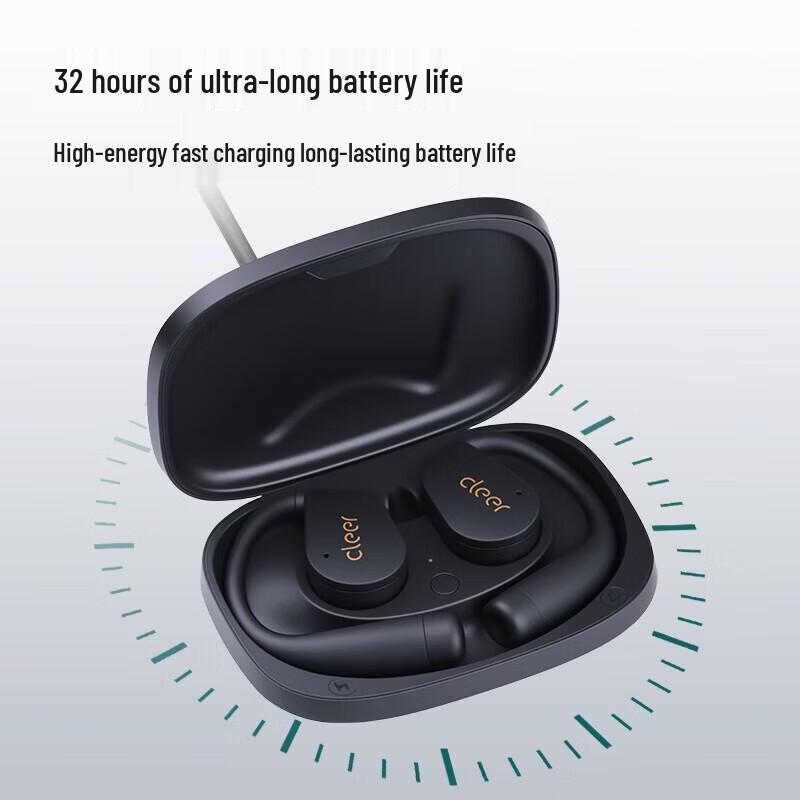cleerAir 2 Open-Ear Ear-Hook Wireless Bluetooth Sports Headphones