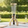 Dispensador de Bebidas con Columna de Hielo 3L Barra de Bebidas Cerveza para