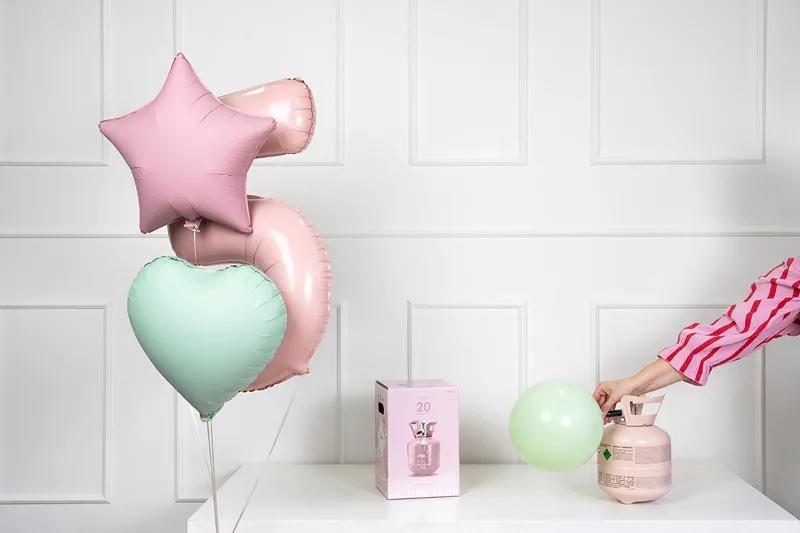 Partydeco Pink Helium Tank 20 Balloons