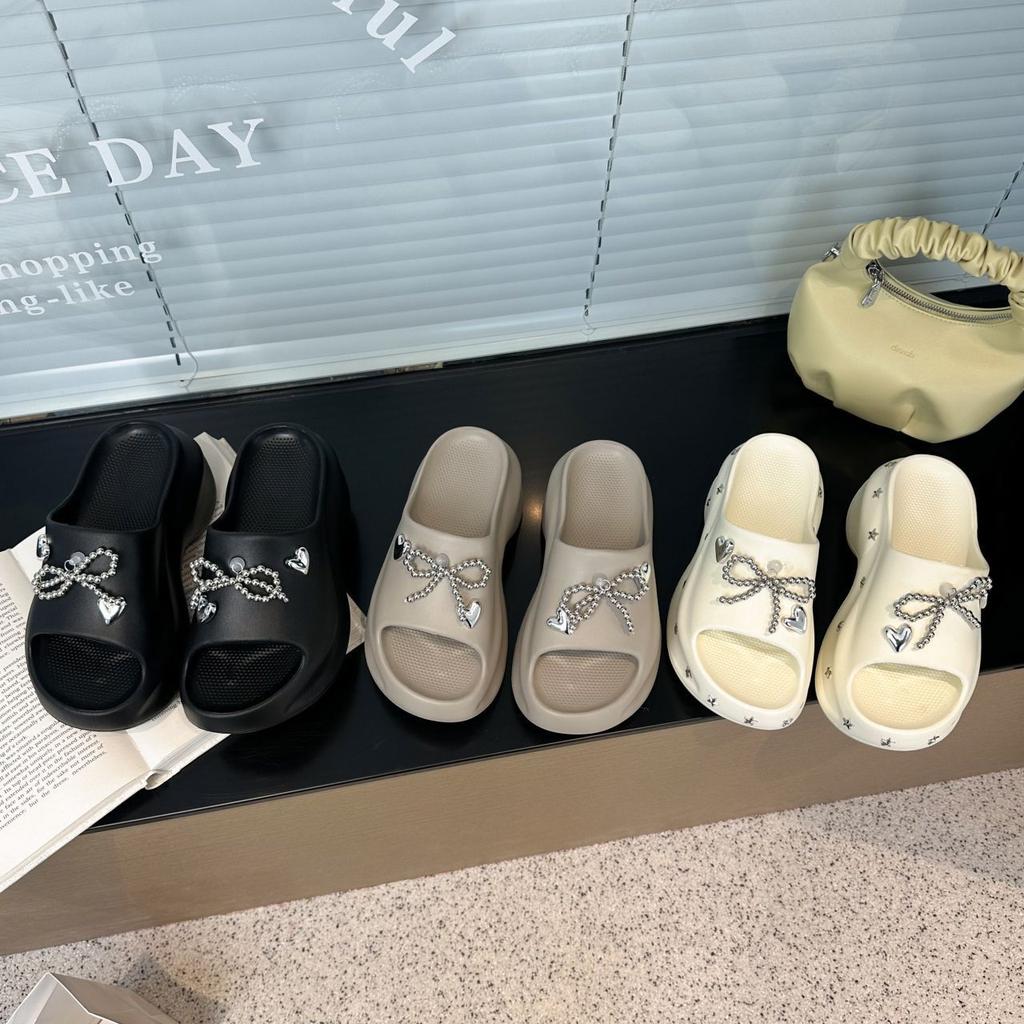 Super Popular Anti-skid One-word Cool Slippers Feel Like Stepping On Shit, Thick Bottom Increases Height, Cool Slippers for Women To Wear 2025 Sum