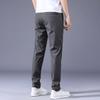 Summer new sweatpants men's straight loose elastic non-iron casual pants men's trendy elastic pants