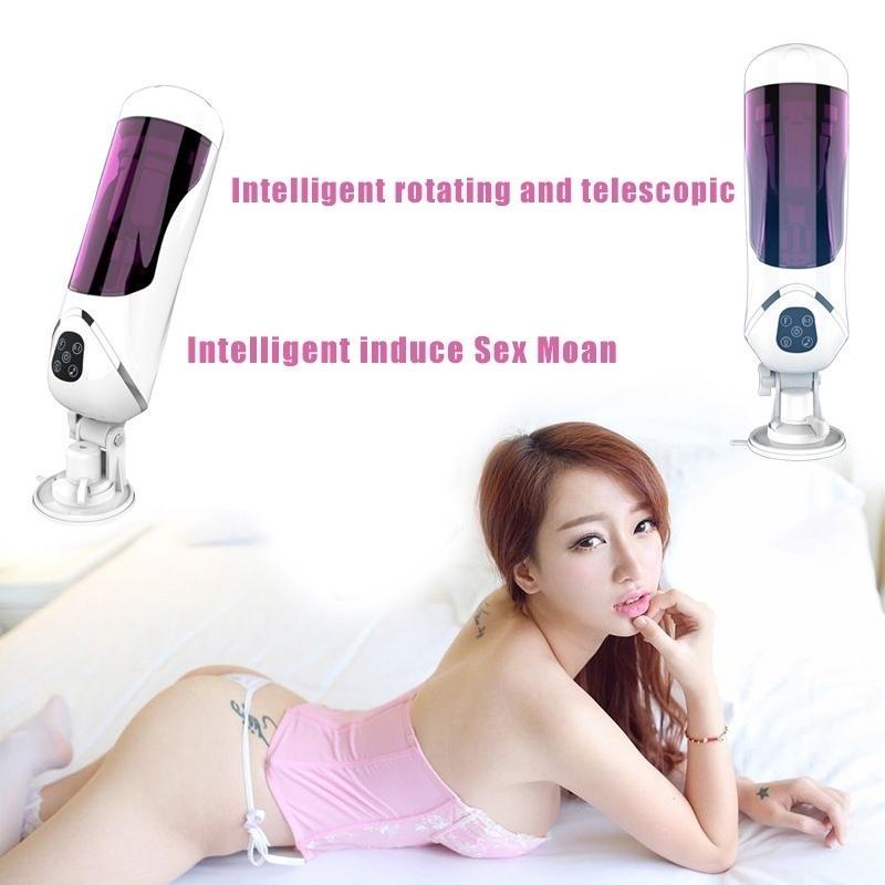 Automatic Intelligent Rotating Telescopic Pronunciation Airplane Cup Heating Sex Toys Masturbation Sex Toys Adult Products