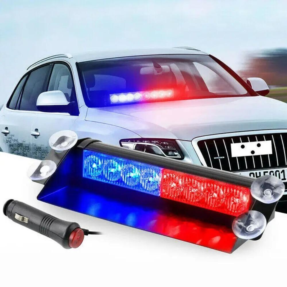 Aluminium Alloy LED Police Strobe Lamps 8LED Emergency Signal Lamps  Emergency