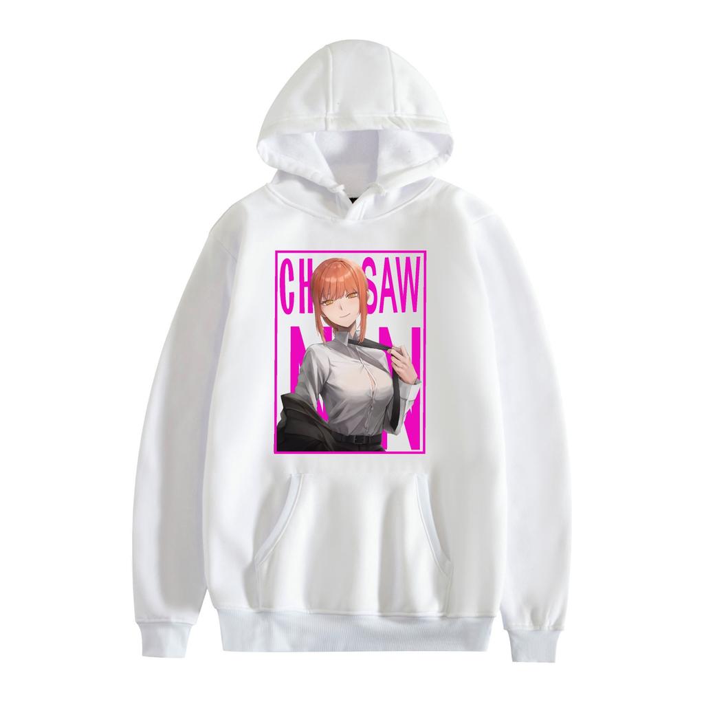Chainsaw Man Anime Printed Men's Fashion Long Sleeve Hoodie Cartoon Sweatshirt