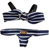 Conjunto de Roupa de Banho Biquíni para Brinquedos de Pelúcia de 15cm, Roupa de Banho, Padrão Listrado, Fita, Argola Dourada Incluída, Roupa de Verão, Atividade com Fã, Fantasia de Mascote,