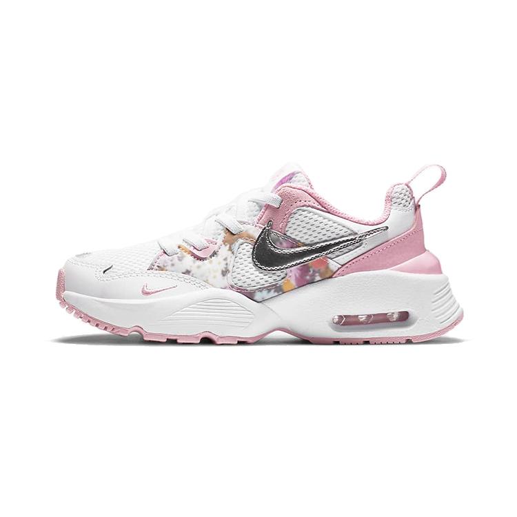 

Nike Air Max Fusion SE Comfortable Round Toe Abrasion Resistant Breathable Low top Kids Lifestyle Shoes Pink White CZ6584-100 28